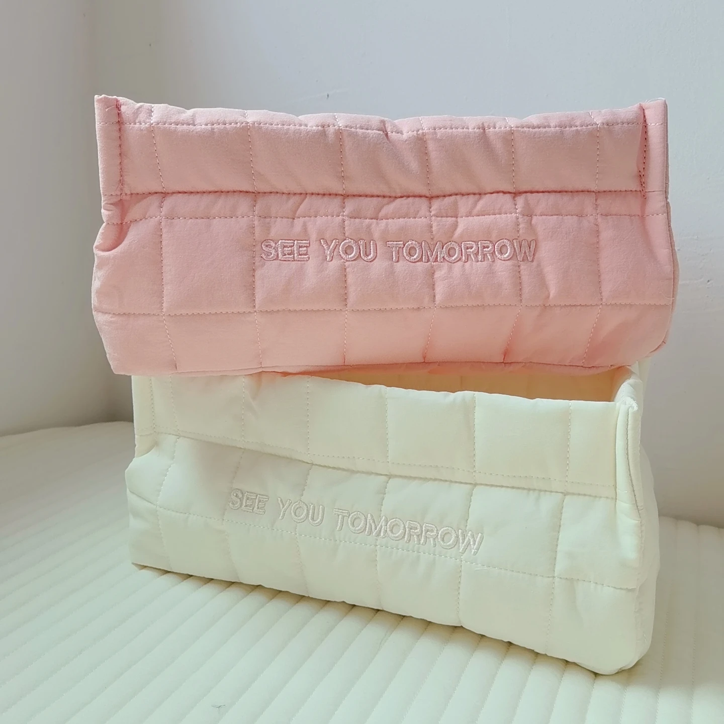 Baby Diaper Bag Storage Box Bedding Baby Items Toys Nappies Basket Quilted Diaper Caddy Organizer