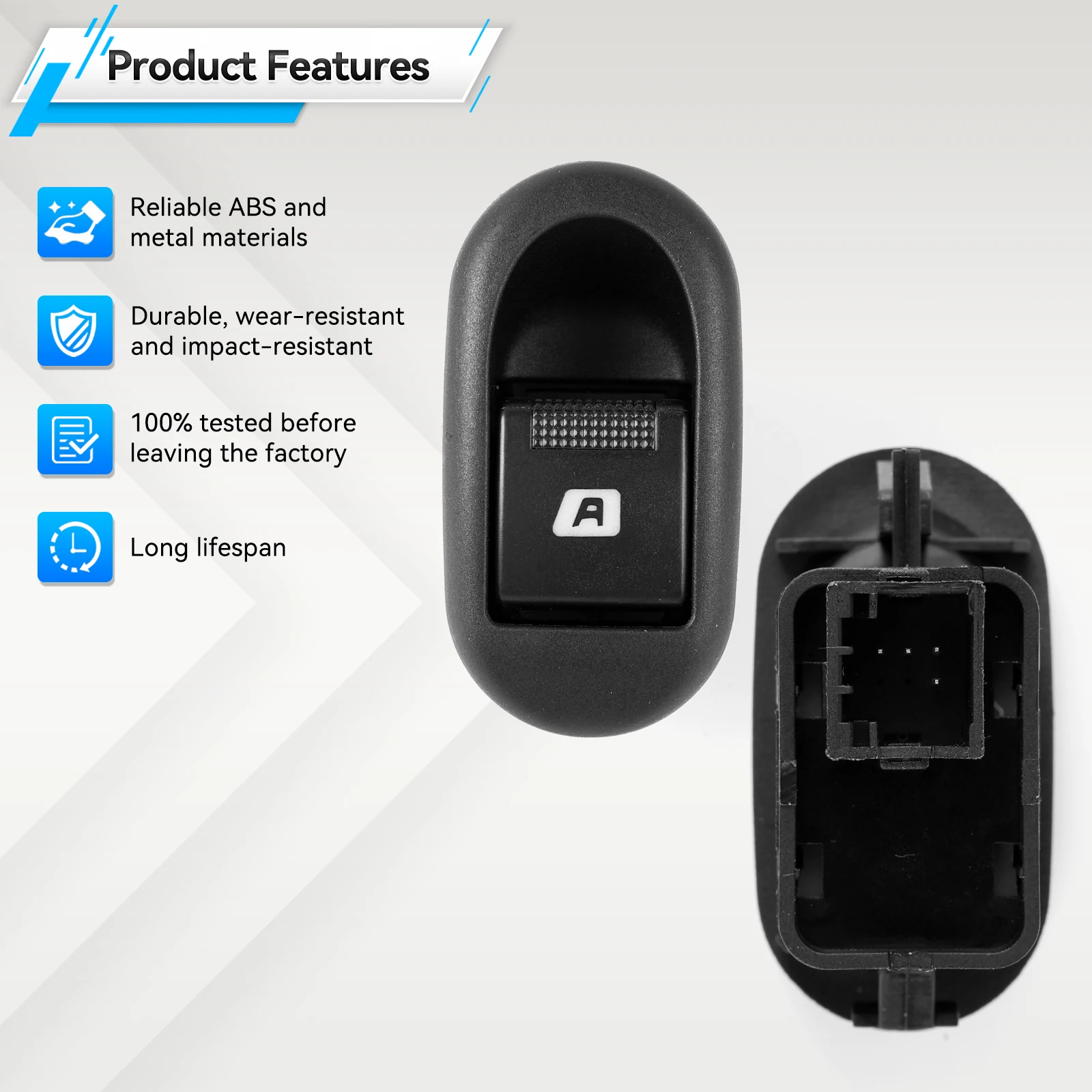Fits For Citroen C2 C3 Peugeot 1007 Power Window Lifter Switch Control Electric Button 6554.L7 96401469XT 6554L7 Car Accessories - view 5
