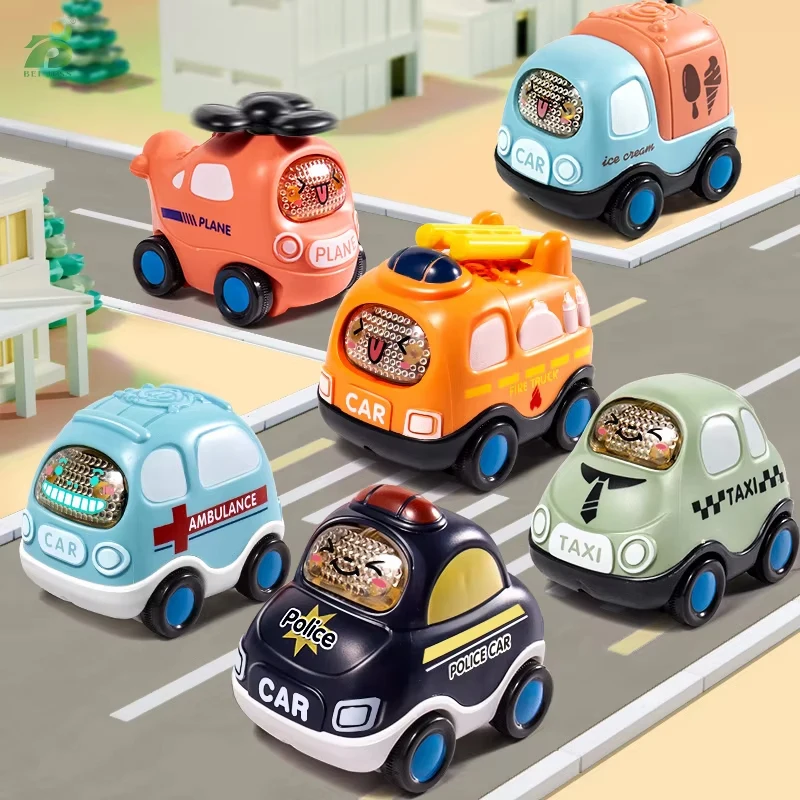 Baby Car Toys Cars Soft & Sturdy Pull Back Car Toys Mini Racing Car Kids Educational Toy For Children Boys Girl 1 2 3 4 5 Years