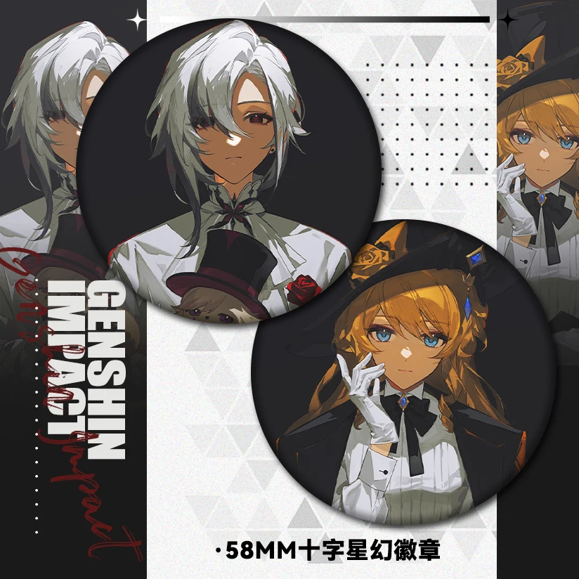 

Anime Genshin Impact Navia Cosplay Badge Colleagues Game Ambitus