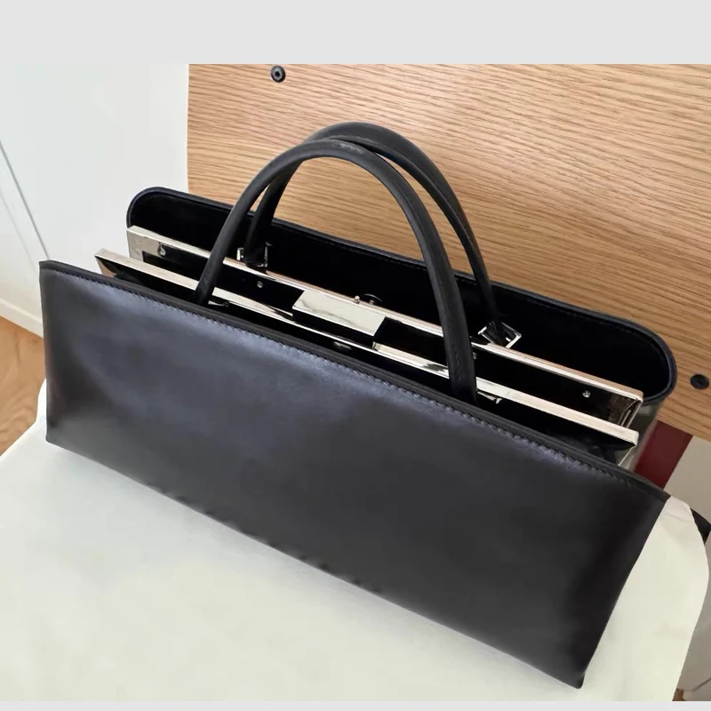 Metal Frame Clip Bags For Women Luxury Designer Handbags Purses 2025 New In PU Multi-Layer Replaceable Straps Underarm Shoulder