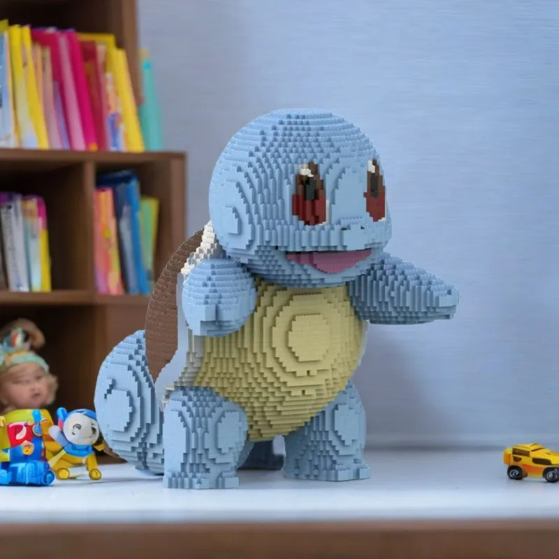 

13290PCS Iconic Pokemensad Squirtlesda MOC - Massive Display Figure Building Blocks for Collectors.
