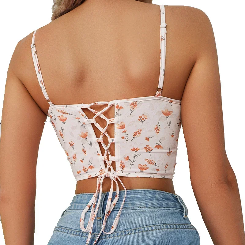 Summer Women Tank Tops Mujer Ropa Camiseta Blusas Sexy Club Corset Ladies Shaper y2k Crop Top Woman Clothes Cropped Shirt Camis