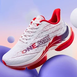 ONEMIX Air Cushion Running Shoes for Women Summer Lightweight Mesh Surface Breathable Sneakers Outdoor Fitness Sport Shoes