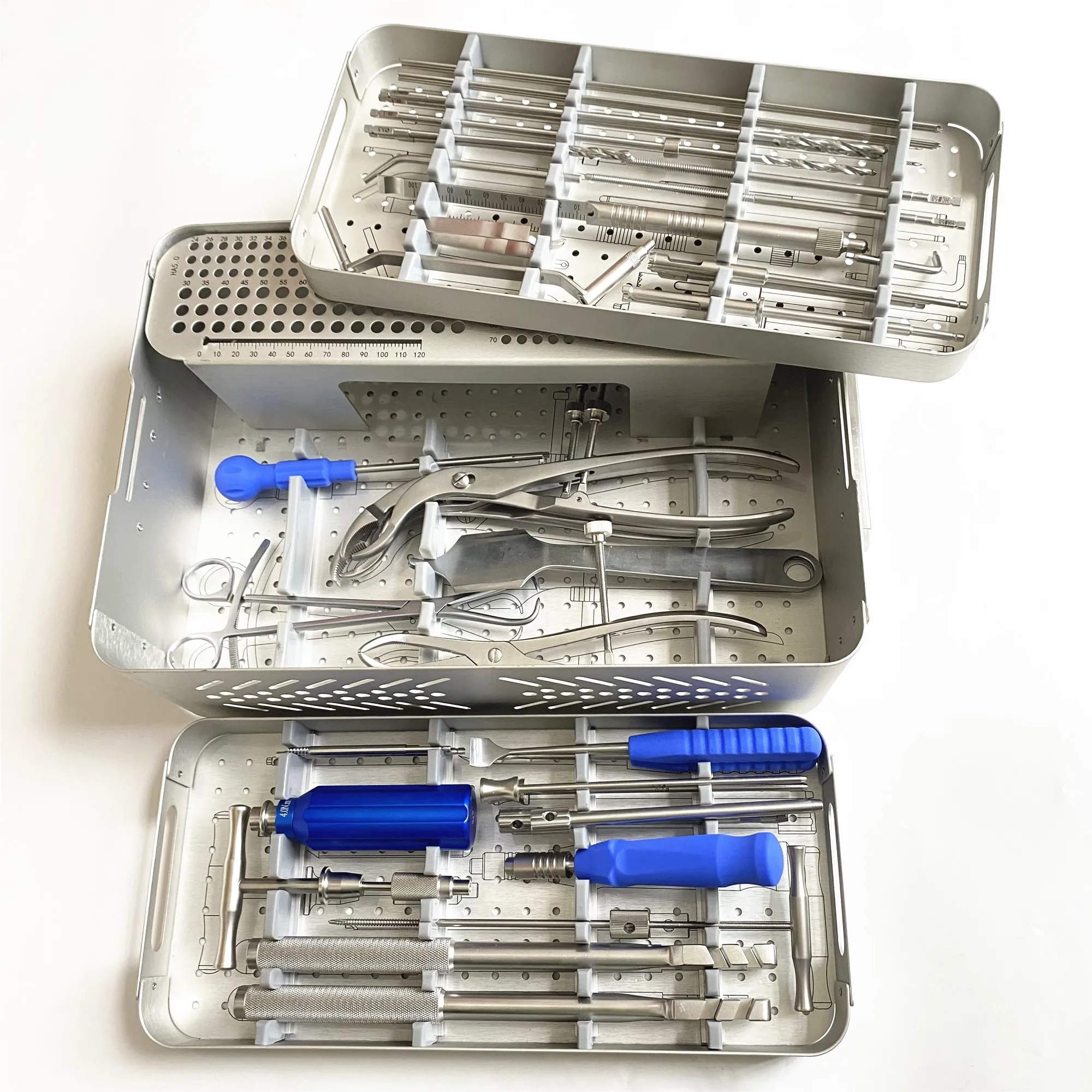 Orthopedic A0 Lower Limb Locking Plate Instrument Kit Orthopedic Surgical Instrument