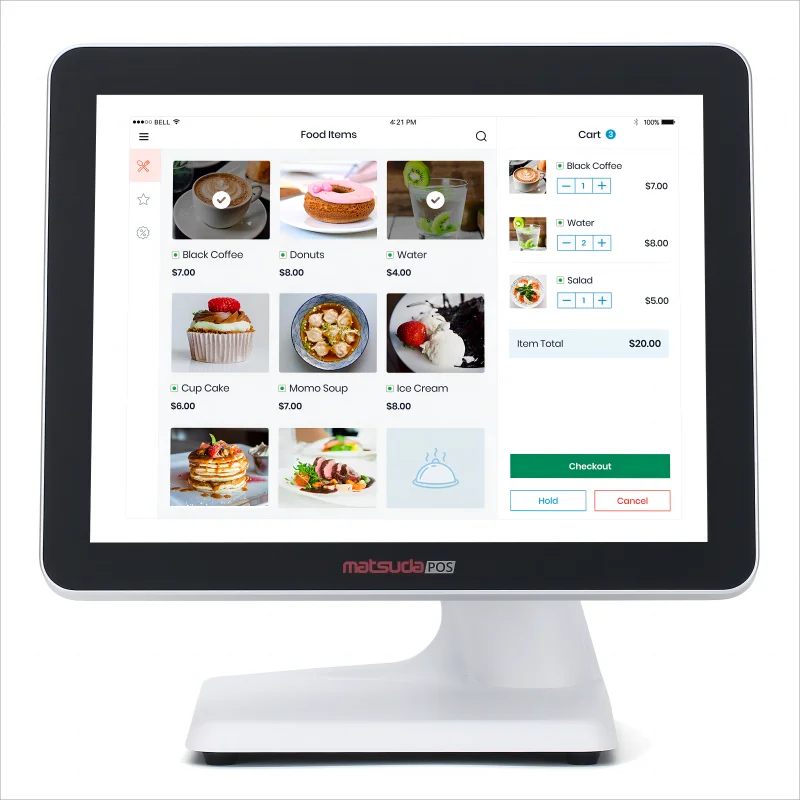 

15-дюймовый 15,6-дюймовый POS-универсальный аппарат с двойным экраном, кассовый аппарат, удобные магазины, POS-терминальная система