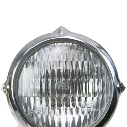 Clear Vintage Headlight Motorcycle Head Lamp Cruiser Cafe Racer Bobber Custom XL