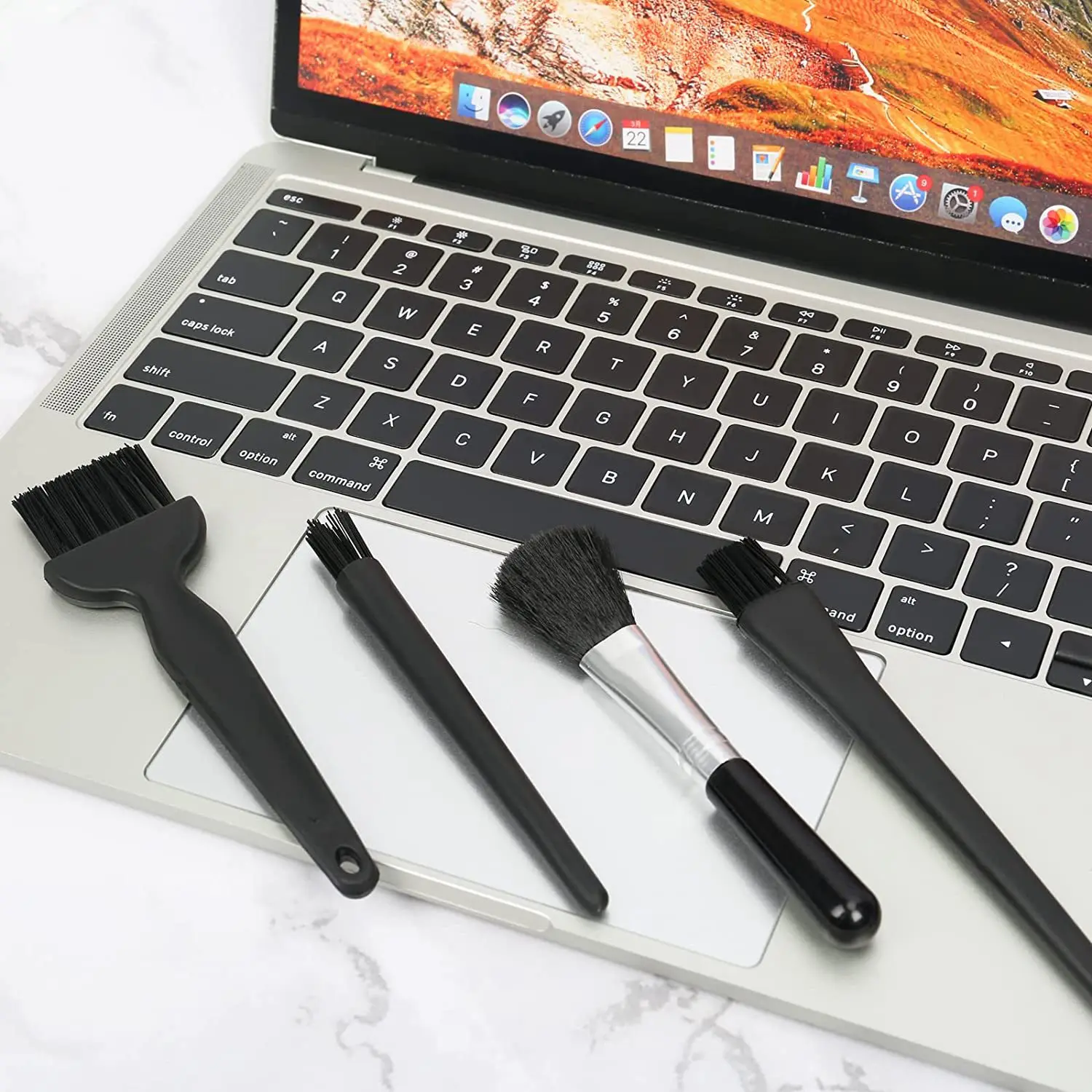 4Pcs Antistatic Brush Kit,Multi Antistatic Brush Keyboard Computer Cleaner Brush,for Laptop Keyboard Circuit Board