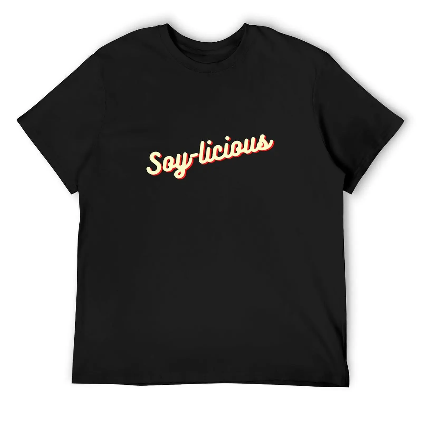 Soy-licious Cute Vegan T-Shirt customizeds plus size clothes Blouse Men's t shirts