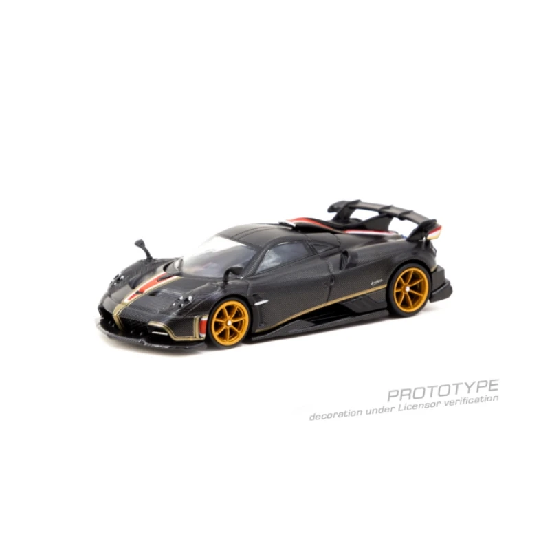 Tarmac Works TW 1:64 Pagani lmola Matt Black Carbon Fiber T64G-TL046-BCF Collection diecast alloy car model decoration gift