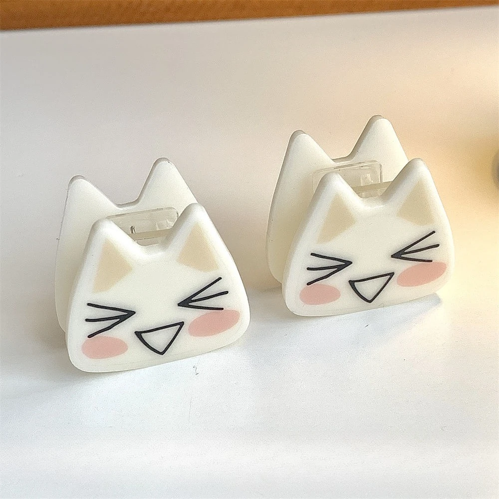 Japan new Cartoon cute toro Inoue cat pp clip double-sided acrylic clip hand account decoration folder cute test paper clip