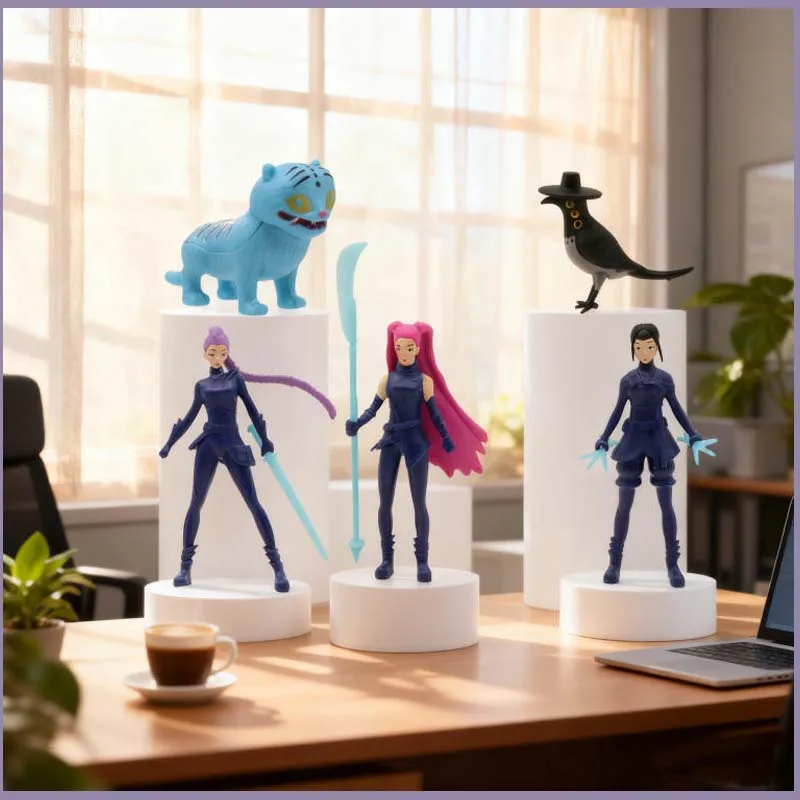 أنيمي K-pop الشيطان هنتر عمل دمية هنتركس ديربيز النمر رومي ميرا زوي كس إكسسوارات دمي هدية الكريسماس مجموع 5 قطعة #1