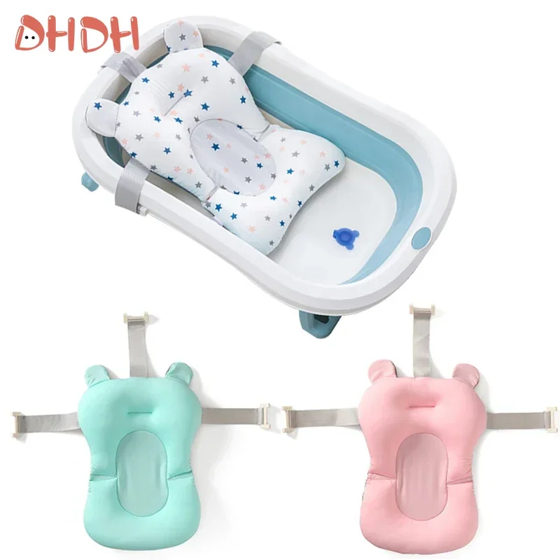 Baby Bathtubs Tub Pad Non-Slip Bathtub Seat Support Mat Newborn Safety Security Foldable Bath Support Cushion  Baby Goods