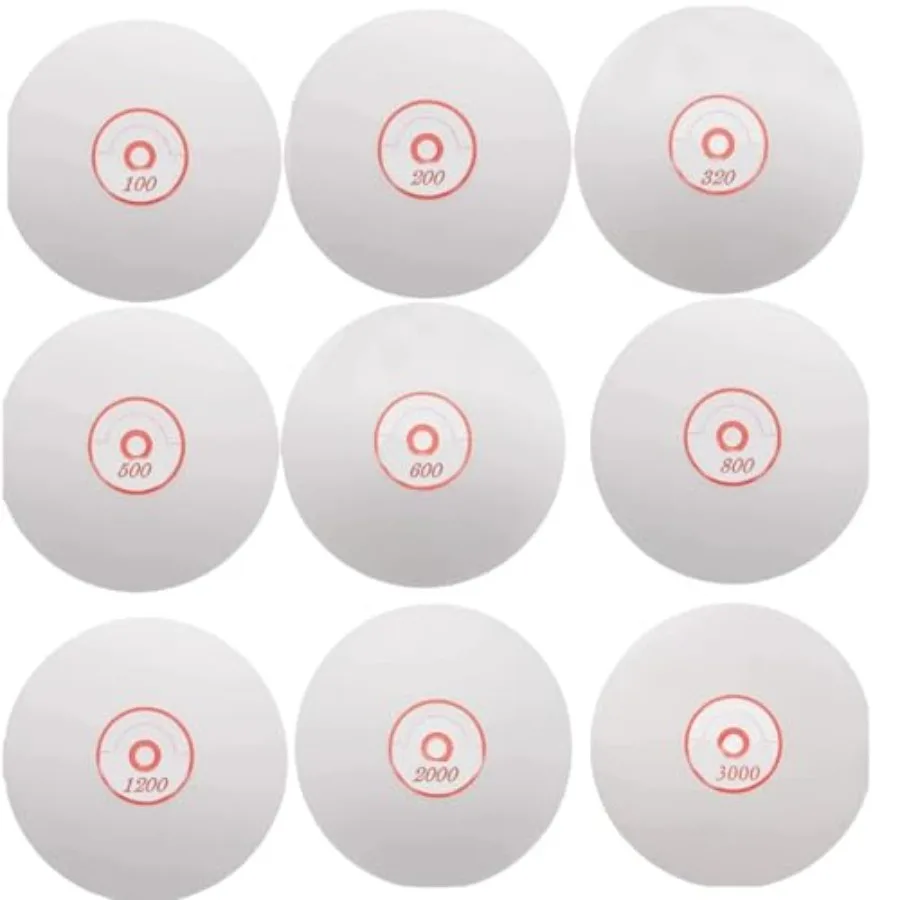 

Diamond Polishing Disc Set 9 PCS 6Inch Diamond Flat Lap 100/200/320/500/600/800/1200/2000/3000 Grit Wheel Lapping Grinding Disc