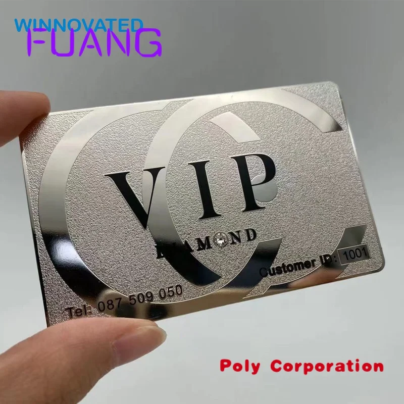 Custom  Loyalty Luxury Custom Metal Business Cards With Logo