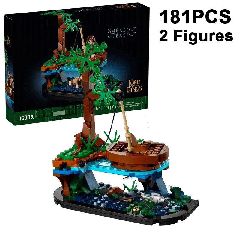

181 шт., креативные кольца «Лорд», Smeagol и Deagol, строительные блоки с 2 фигурками, строительные кирпичи, игрушка в подарок для взрослых и детей