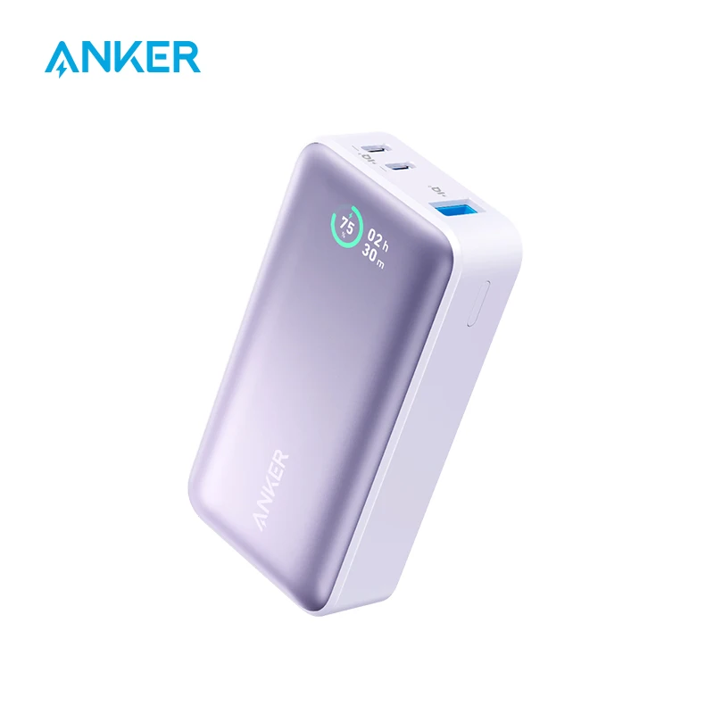 Anker Power Bank  Power IQ 3.0 Portable Charger with PD 30W Max Output (PowerCore 30W) 10,000mAh Battery Pack for iPhone 15