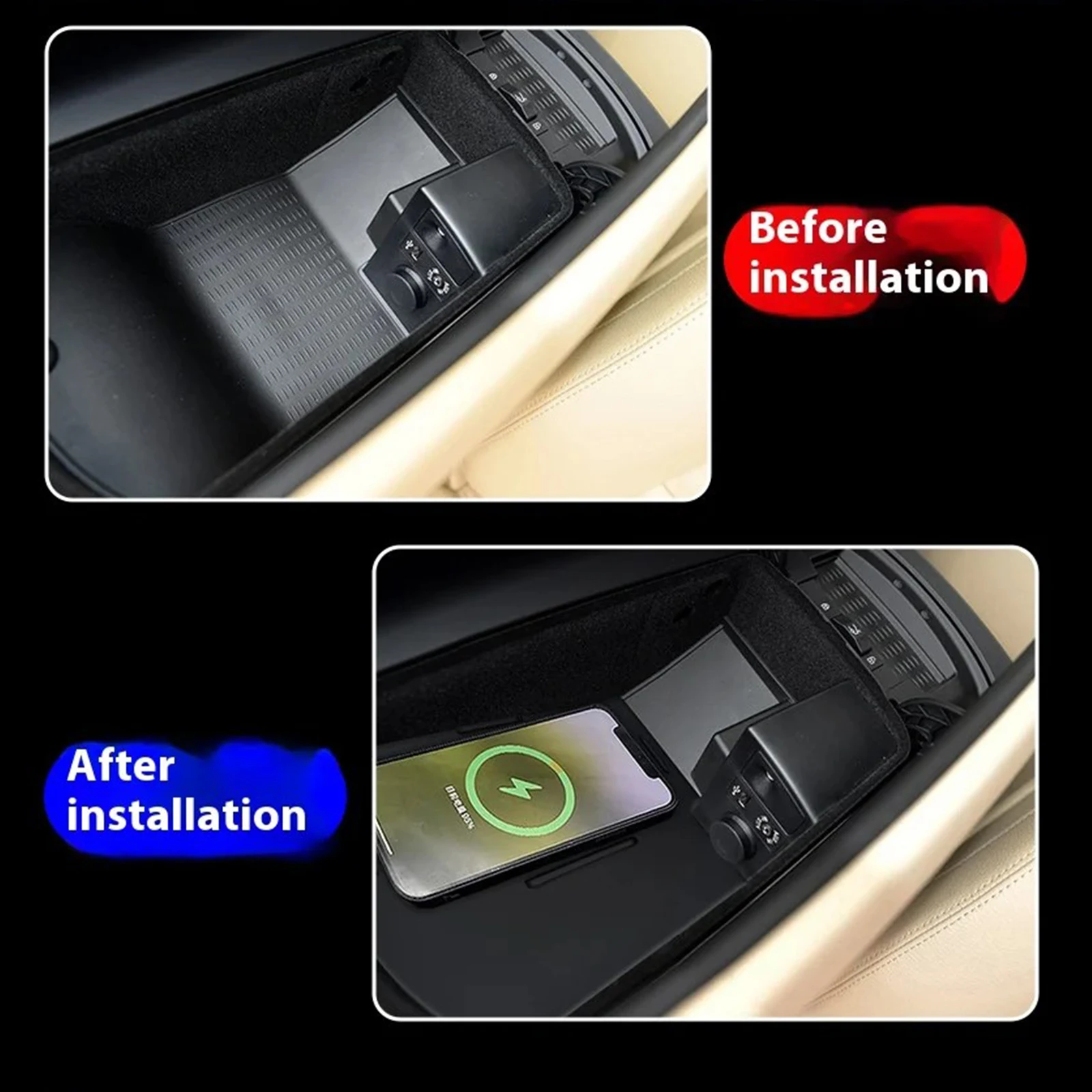 2 DIN For BMW 7 Series F01 F02 - Qi2 Phone Accessories ulasan dan harga