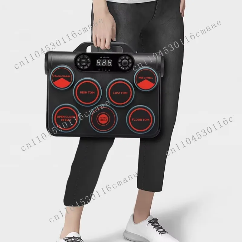 Practice Kids Hand Drumset Stress Bass Cymbal Musical Instrument Percussion Kit Electric Snare Pad Electronic Drum Set