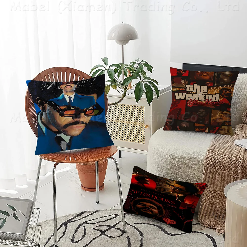 The Weeknd Personalized Picture Text Home Decorative Pillows Household Gifts 45x45cm