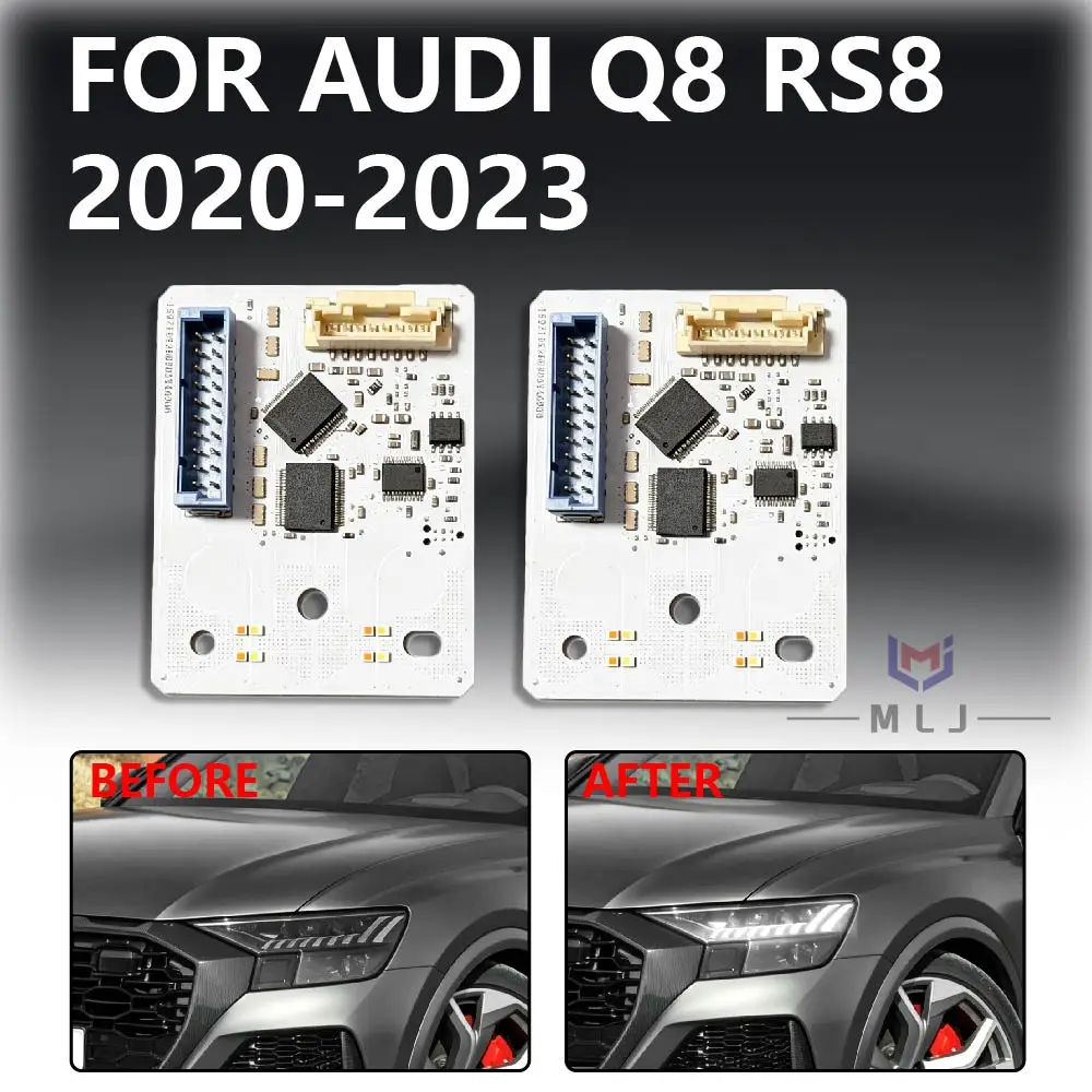 For Audi Q8 RS8 2020 2021 2022 2023 Headlight LED Board DRL Angel Eye Light Source Chip Controller Ballast 4M8941475 4M8941475A