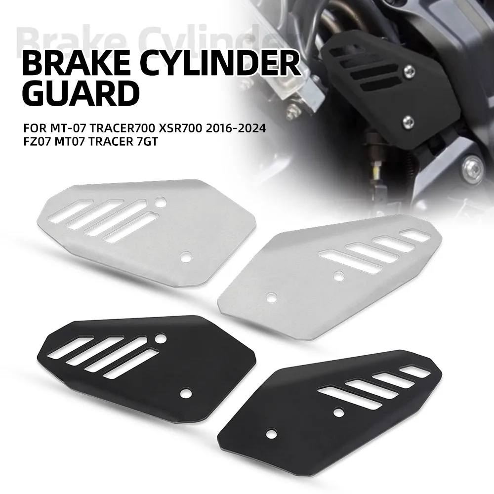 Für YAMAHA MT-07 TRACER700 XSR700 2016-2024 FZ07 MT07 TRACER 7GT Fußrastenabdeckung Fersenplatten Schutzblech Hintere Fußstützen Schutzvorrichtung