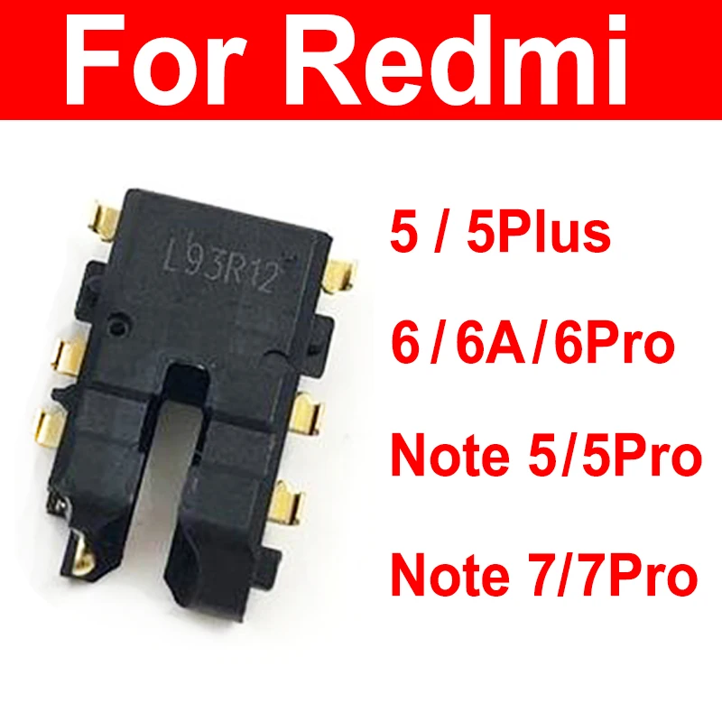 Headphone Jack Earphone Port For Xiaomi Redmi Note 5 5Pro 5Plus 6 6A 6Pro 7 7Pro Earphone Headphone Dock Connector Parts