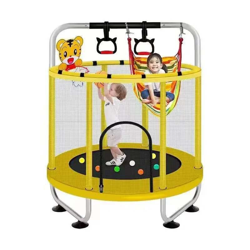 

Durable Toddler Home Jumping Bungee Safety Single-bar Swing Indoor Outdoor Child Kids Mini Trampoline