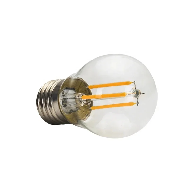 1-100PCS/Super Bright LED Candle bulb G45 vintage lamp E14 LED E27 AC220V 240V LED Globe 2W 4W 6W Filament Edison LED Light Bulb