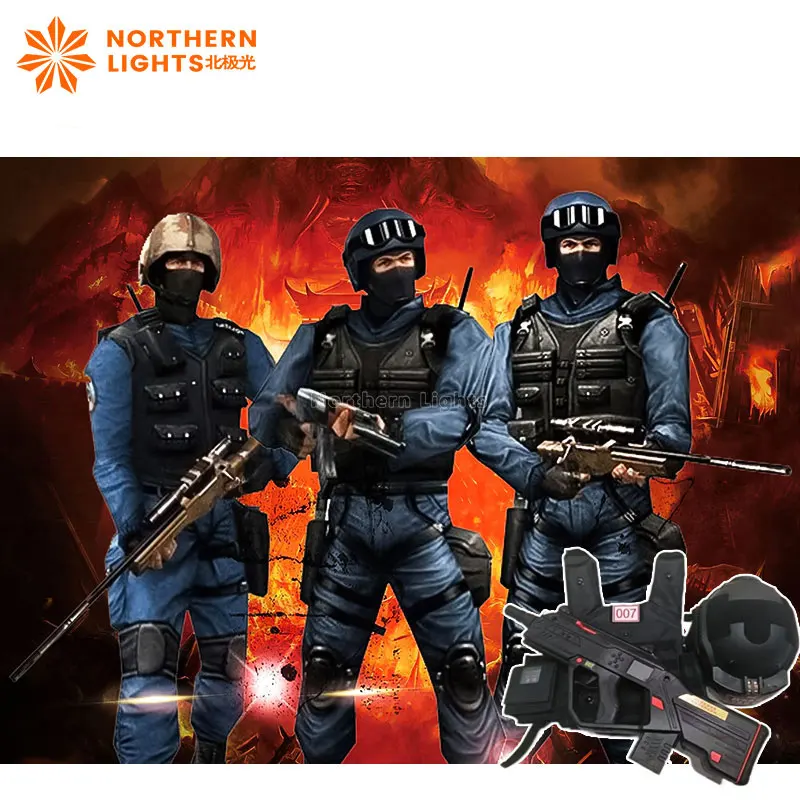 Hele set commerciële live-action CS-pistool en vest Multiplayer draadloze lasertagapparatuur Game-systeemset
