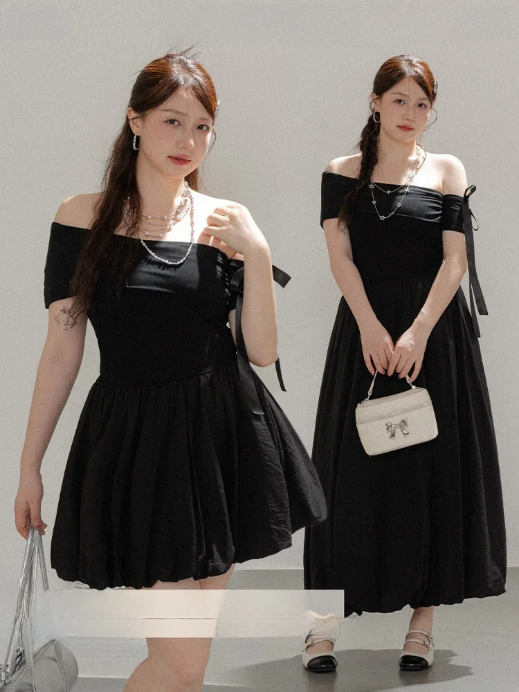 

Новая женская юбка больших размеров Dr Sweet One с одним открытым плечом, бантом, утягивающая, А-силуэт, из хлопка, полиэстера и нейлона, летняя, для города и повседневной носки