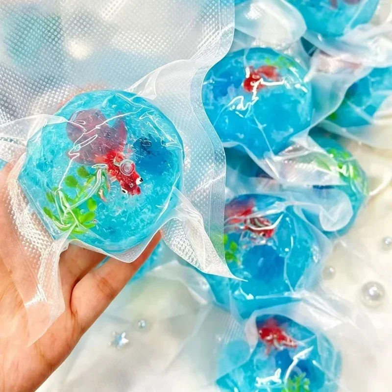 Knackige Wachs-Schäl-Bälle, Squishy-Stressbälle, Schneeball-Knack-Squishy-Tier, Weiches Gel-Fidget-Spielzeug mit Knacktextur für Erwachsene – Detail 7