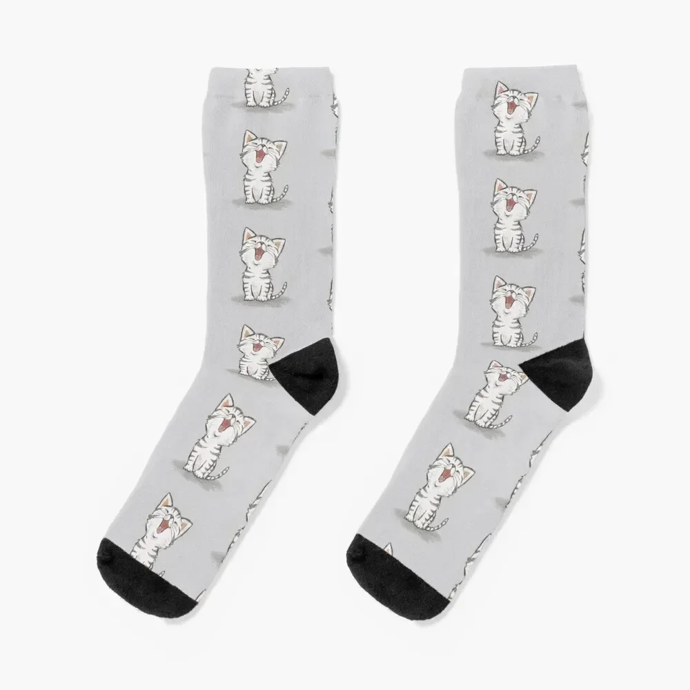 

American Shorthair happy Socks summer retro Christmas warm winter Socks Men's Women's