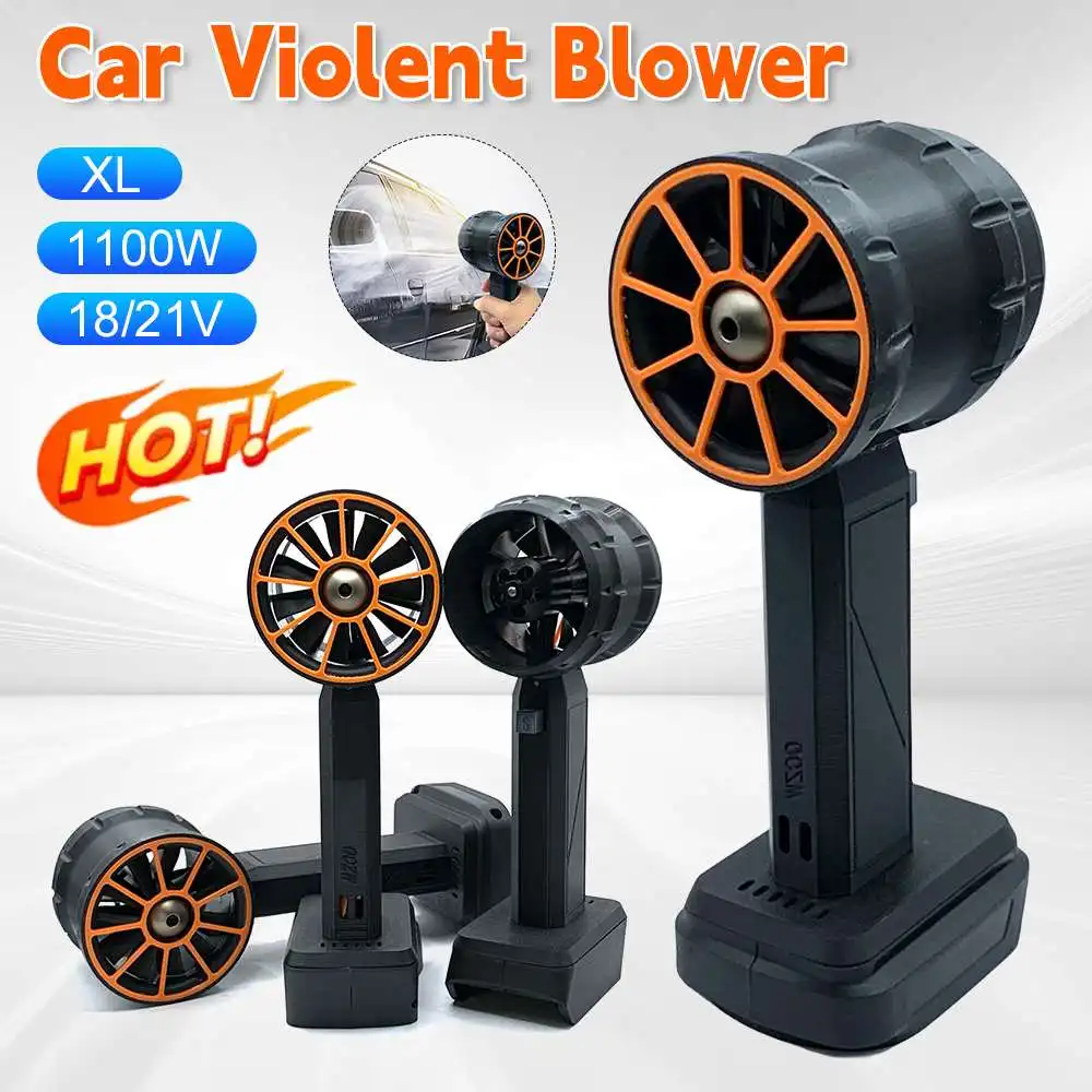 

64mm XL Turbo Jet Fan 2200g Thrust Portable Super Jet Fan Brushless Motor Dust Blower for Dewalt for Makita for Motorcycle Care