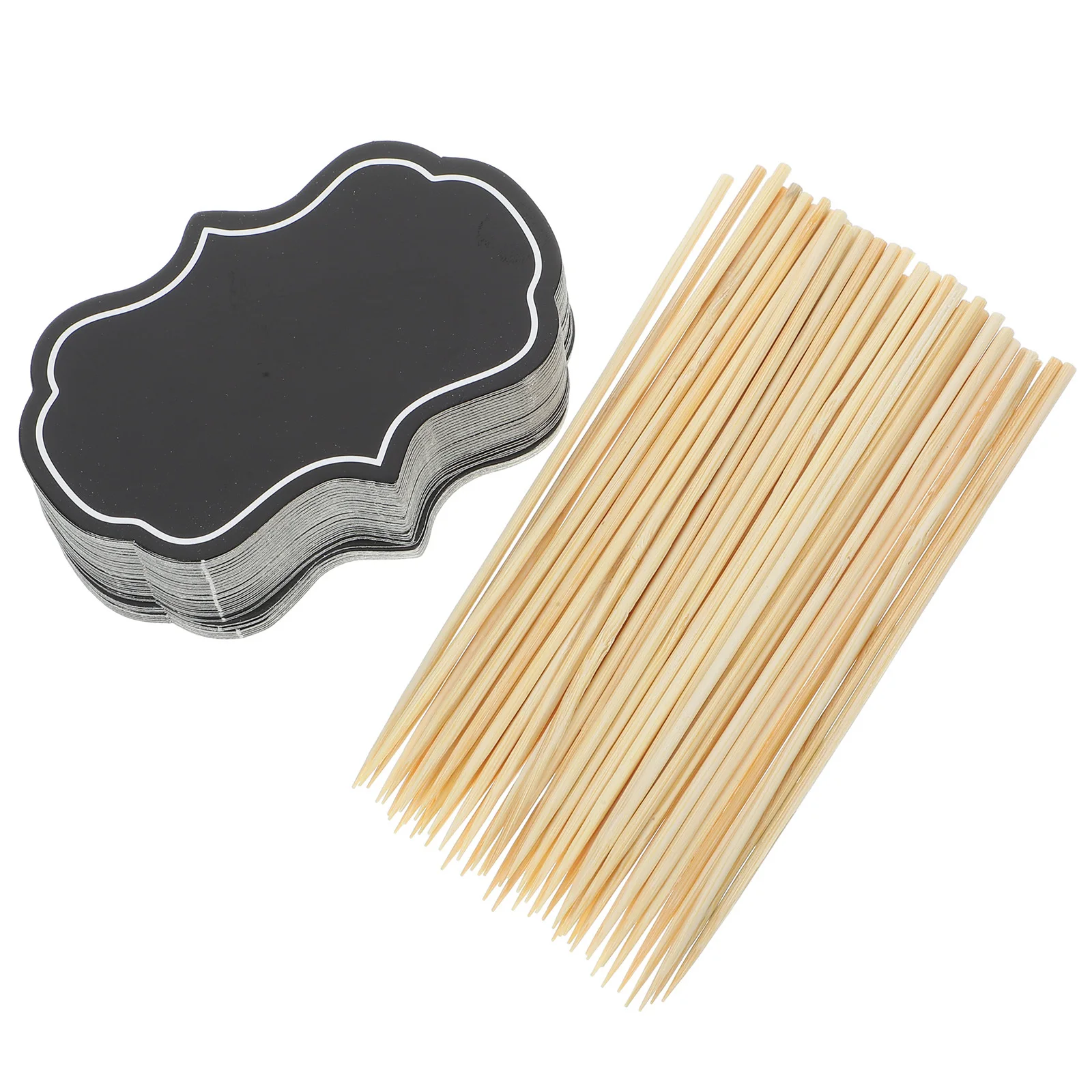 50 pezzi pennarelli per formaggio da forno scrivibili raccoglitori per cupcake etichette per alimenti da dessert per forniture per buffet per feste di nozze plettri per cupcake