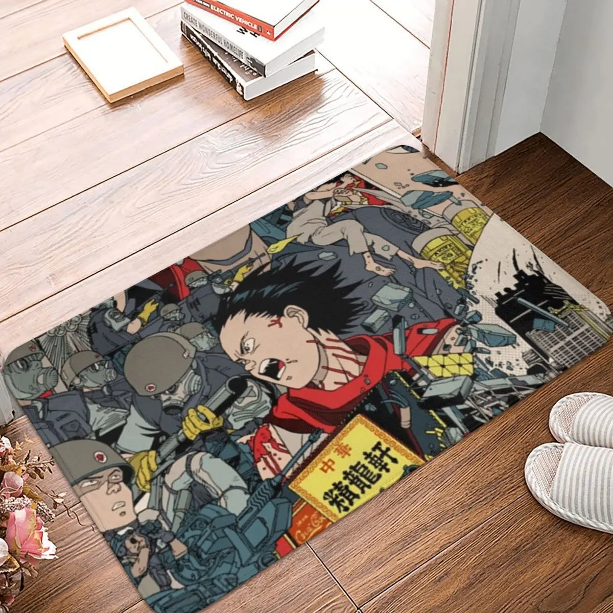 

Manga Non-slip Doormat Kitchen Mat Akira Balcony Carpet Welcome Rug Indoor Decorative