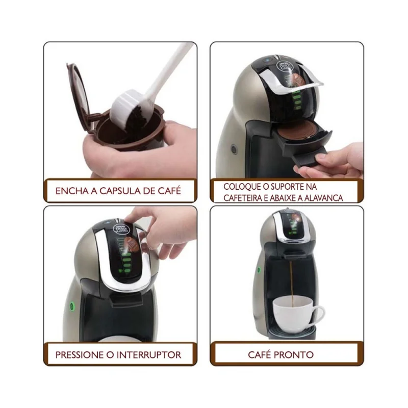 Dolce Gusto – tasse de capsules de café réutilisables, rechargeables, nescafé, filtre