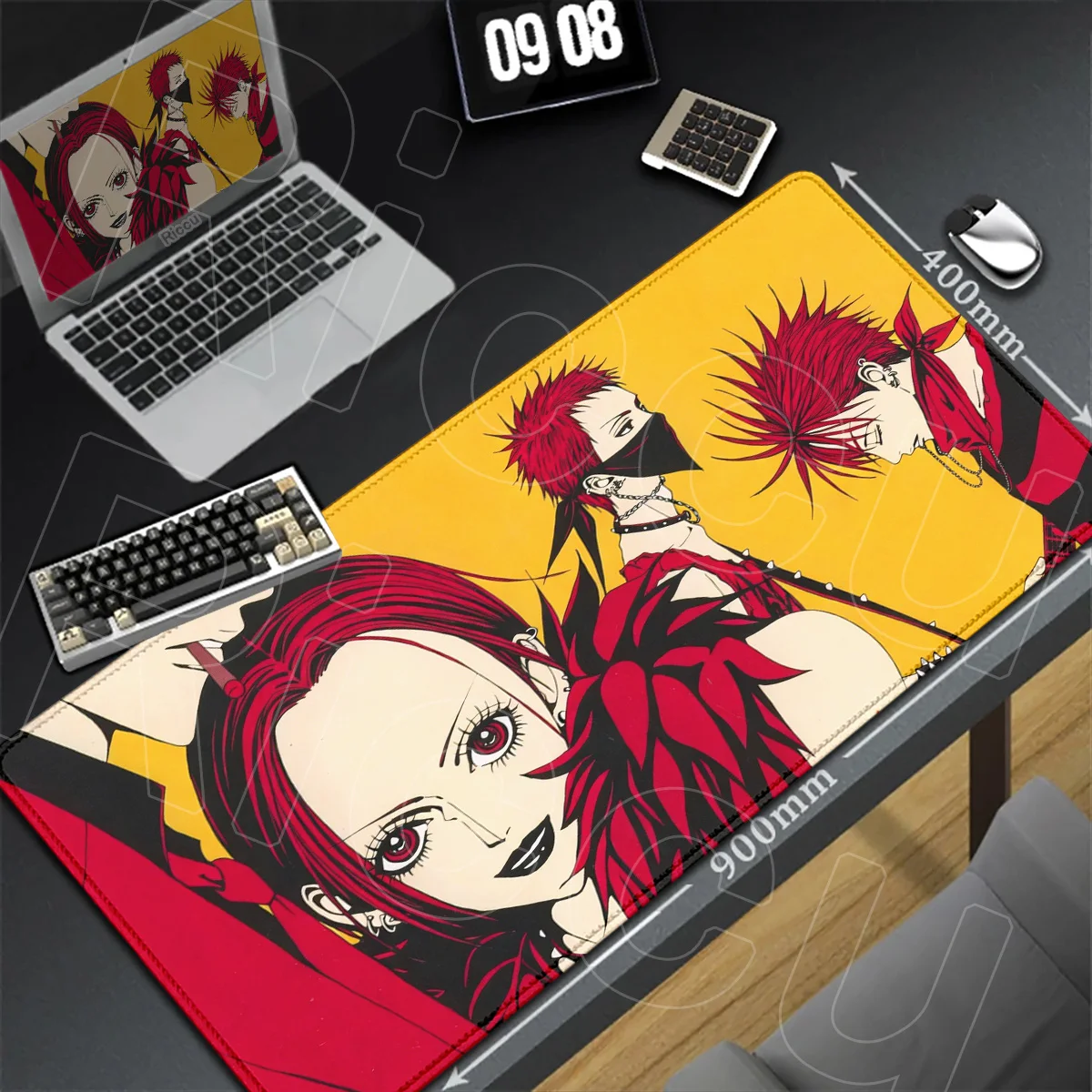Nana Osaki Mouse Pad Large Computer Desk Mat Anime Gaming Accessories 900x400mm Locking Edge Washable Keyboard Carpet Office Rug