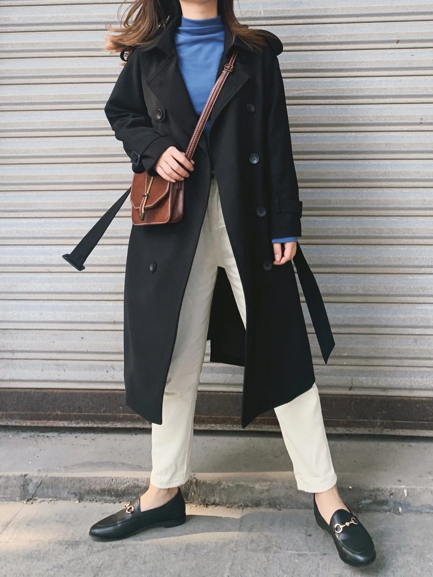 

OONA ort женское пальто XXS весна-осень средней длины с высокой талией и поясом Sli Briti Sle верхняя одежда для более высоких людей