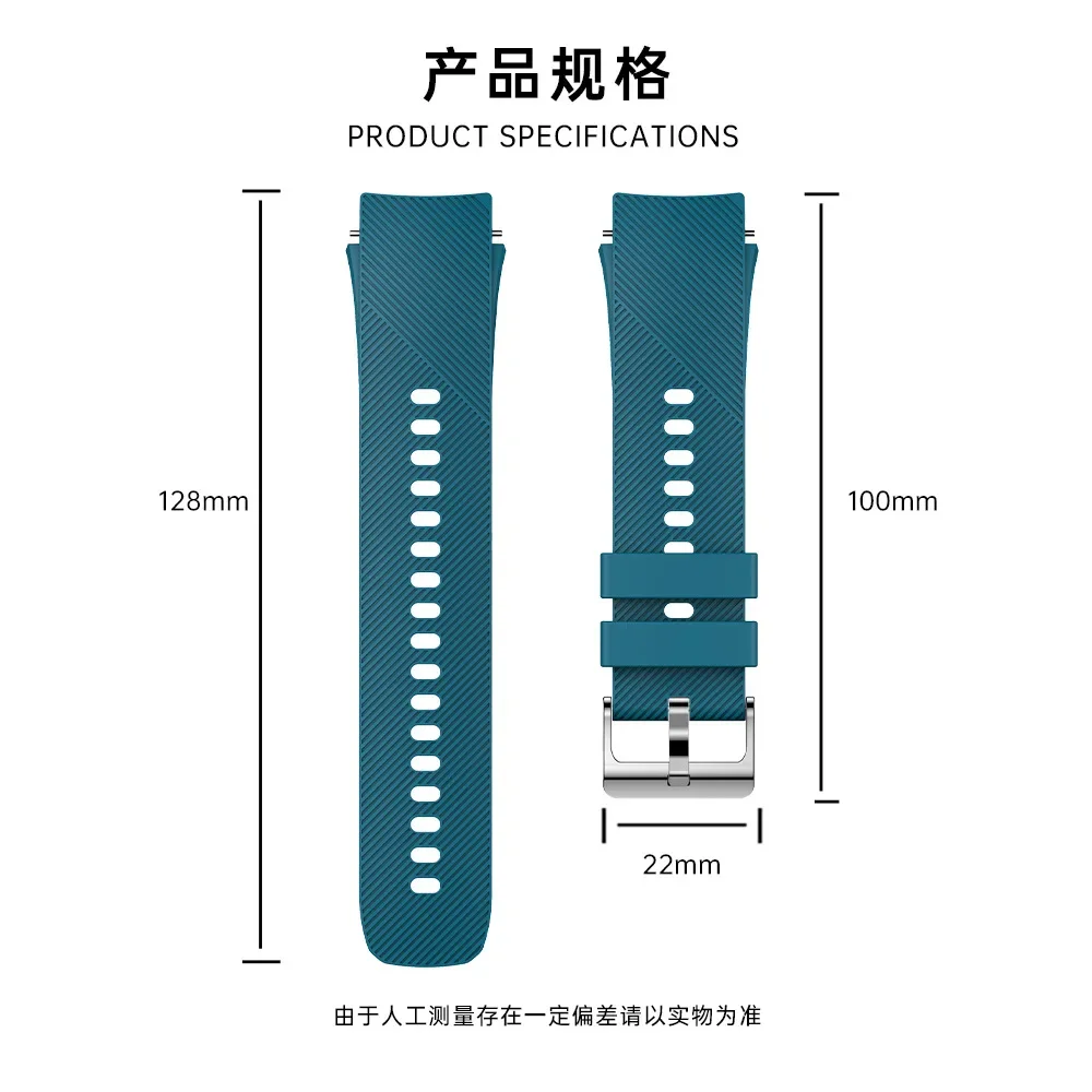 Silicone Strap Suitable for OPPO Watch X , NO Gaps Circular interface Replacement Watch for OPPO X Smartwatch