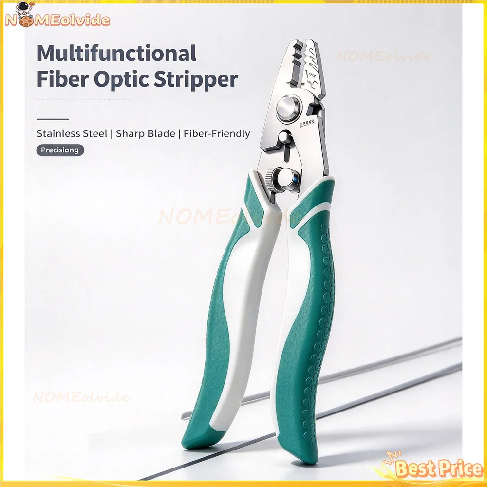 Miller 6-In-1 Stainless Steel Multifunctional Optic Stripping Pliers For Bare Fiber And Optical Cables Fiber Optic stripper