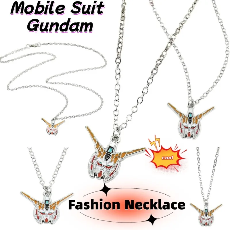 

Mobile Suit Gundam Necklace Cute Fashionable Personalized Creative Kawaii Simple Necklace Pendant Birthday Gift for Friends