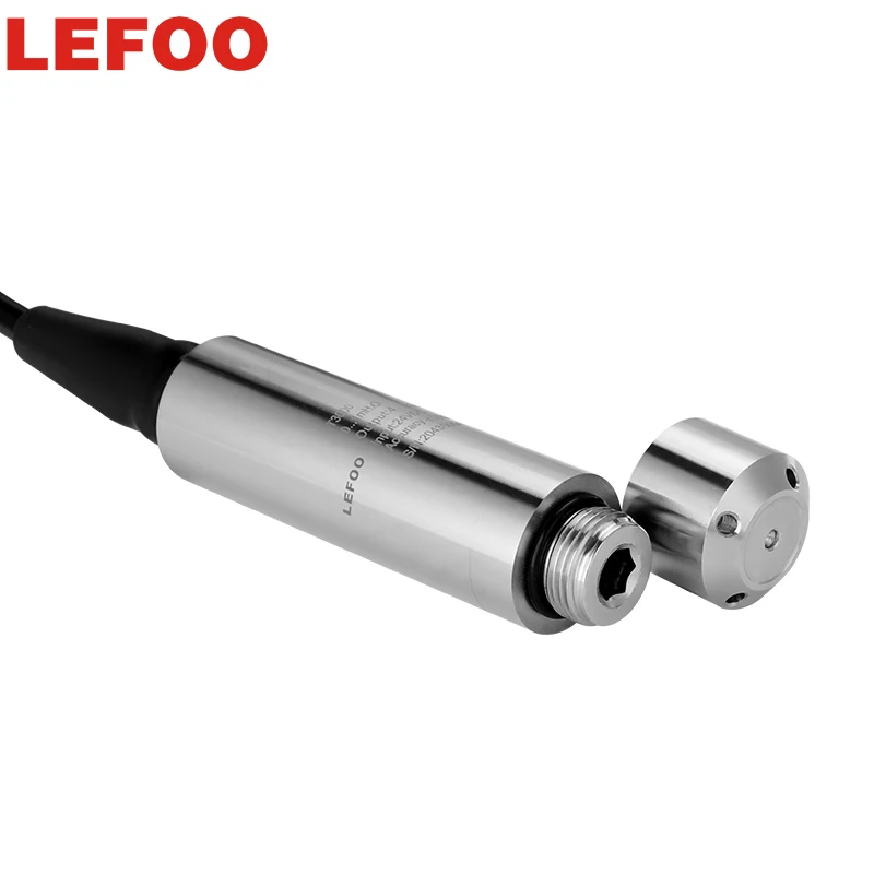 

LEFOO Level Sensor PT-100 Temperature Transducer High Accuracy Piezoresistive Pressure Sensor Liquid Level Transmitter