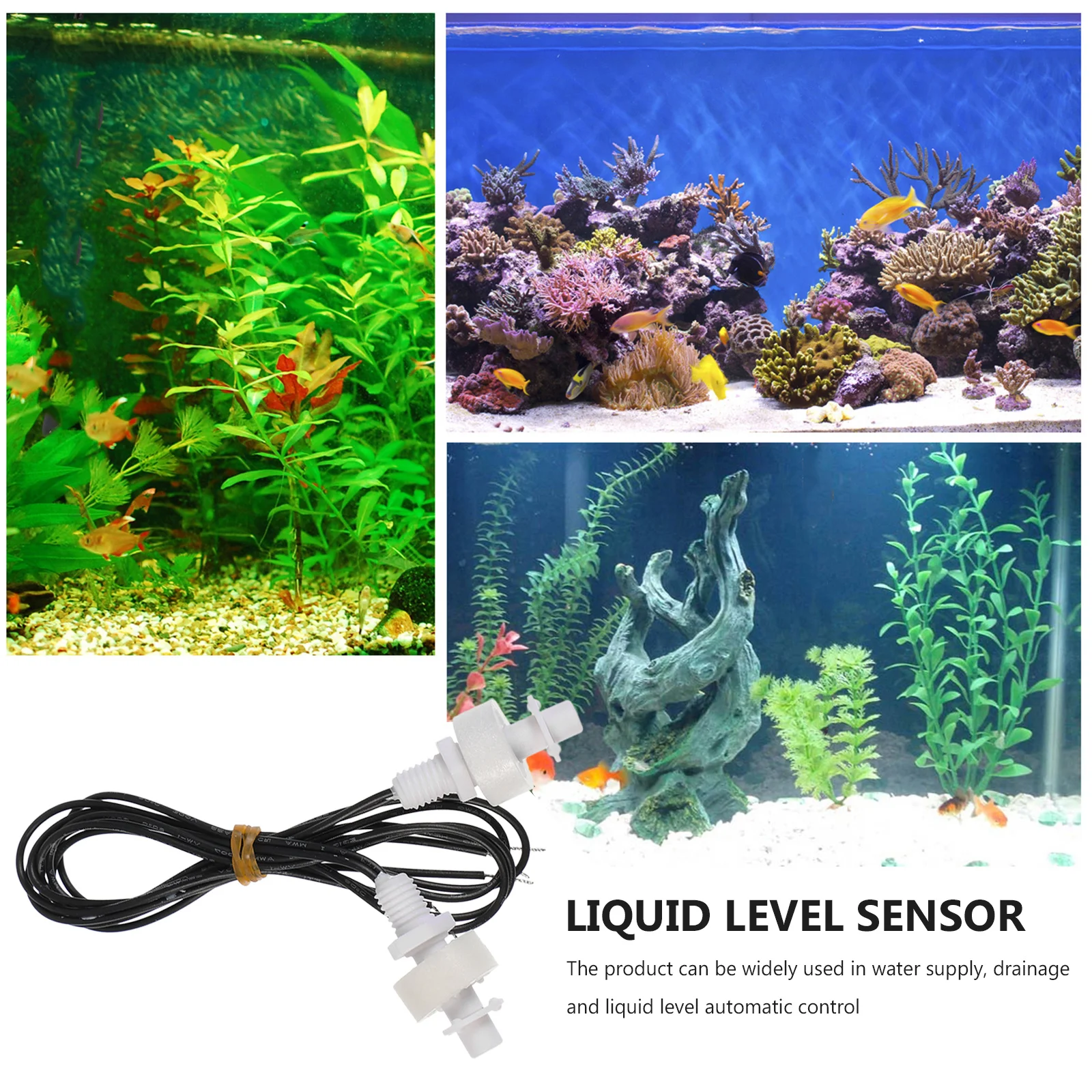 

2Pcs Water Level Sensor Float Switch High Stability Plastic for Fish Tank Humidifier