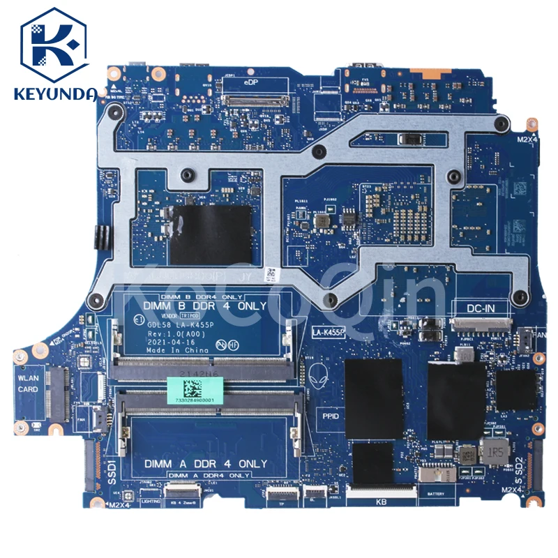 LA-K455P For DELL G15 5511 Notebook Mainboard 0FHYK3 06VF02 i5-11400H i7-11800H GTX3050 GTX3050Ti Laptop Motherboard Full Tested