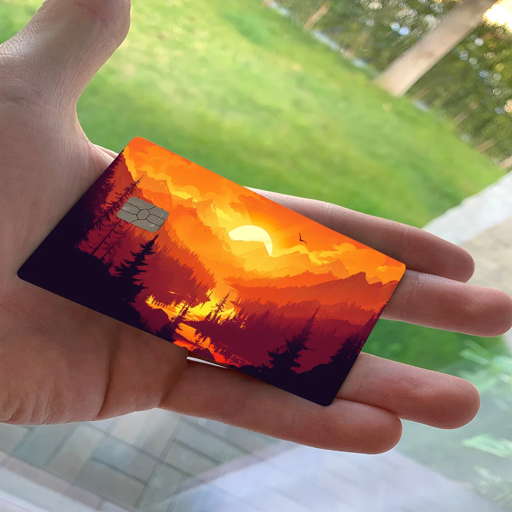 Firewatch Forest HD Print 100% رائجة البيع أمين الائتمان الخصم البنك بطاقة حافلة بطاقة فيلم الجلد ملصق