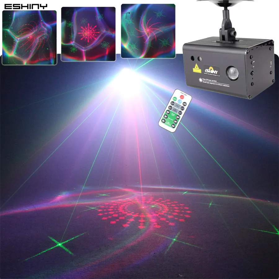 

ESHINY RGB LED Aurora RG Laser 64 Patterns Projector Disco Light Party USB Nebula Children Gift Kids Stage Bedroom Lamp B228D3