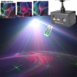 ESHINY RGB LED Aurora RG Laser 64 Patterns Projector Disco Light Party USB Nebula Children Gift Kids Stage Bedroom Lamp B228D3