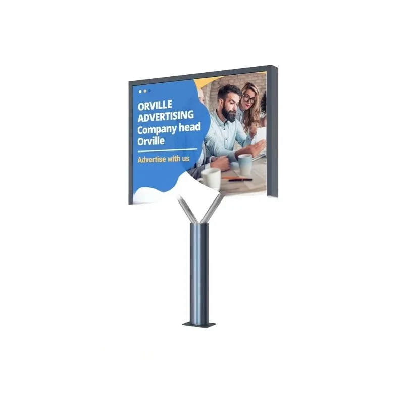 Double Pole Steel Billboard Structure Outdoor 6X3M Digital LED Display Panel Commercial Advertising Signage for Mall Street Use