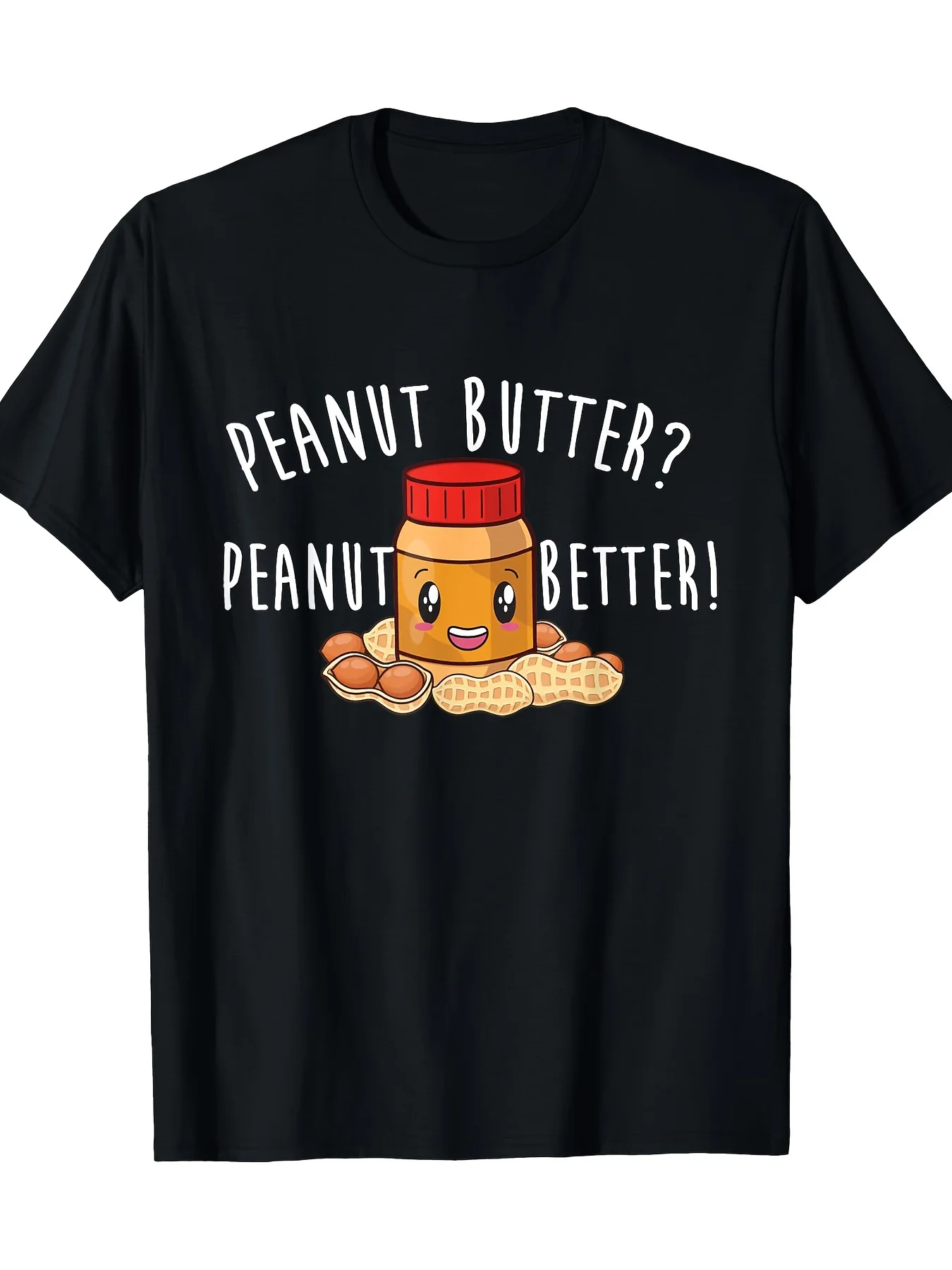 1pc, Peanut Butter - a Gift for Food Lovers Men'S T-Shirt - Quality Men'S T-Shirt
